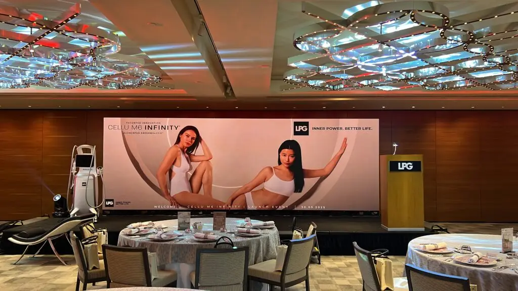 LED Wall rental Grand Hyatt Singapore Product Launch