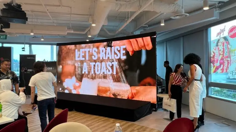 Curved LED wall Rental Coke Singapore
