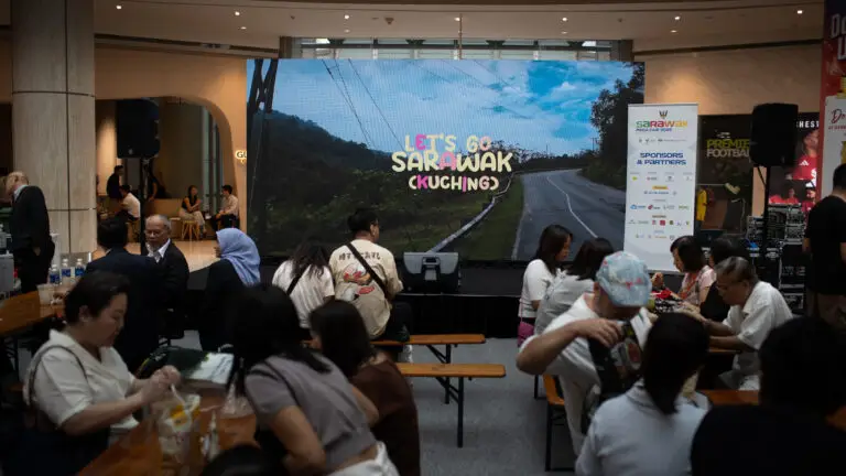 LED wall rental setup for Serawak Tradeshow at Suntec Convention Center