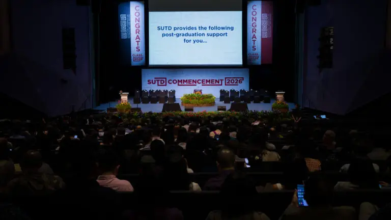 SUTD Commencement 2026 livestream on live.motionmediaworsks.com webcast platform.