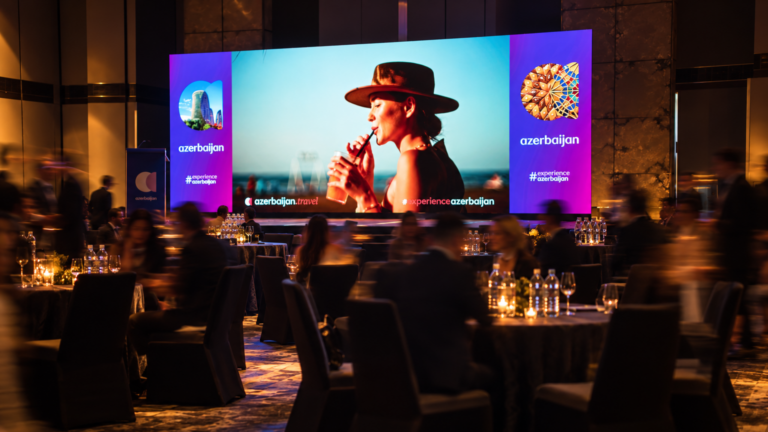 LED wall rental and setup at Marriot Tang Plaza Singapore